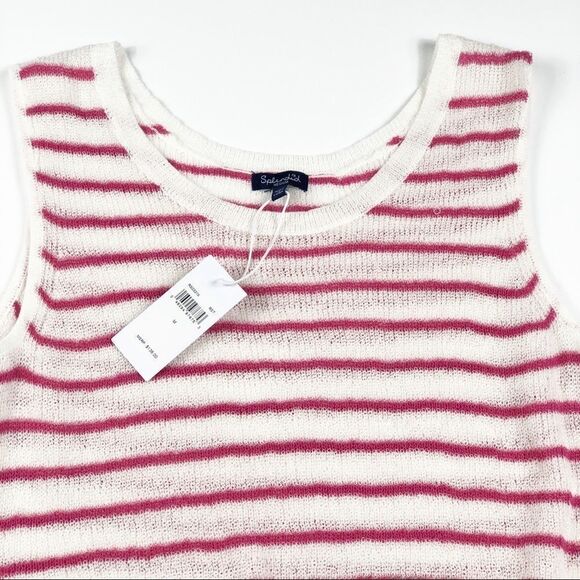 Splendid Pink Striped Sweater, NWT, medium - Picture 2 of 8